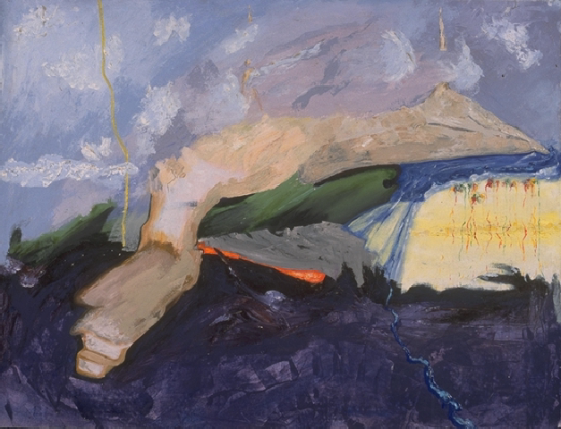 'New Russian Landscape' - photo of painting by Nick Applebee